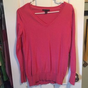 Pink banana republic v neck sweater